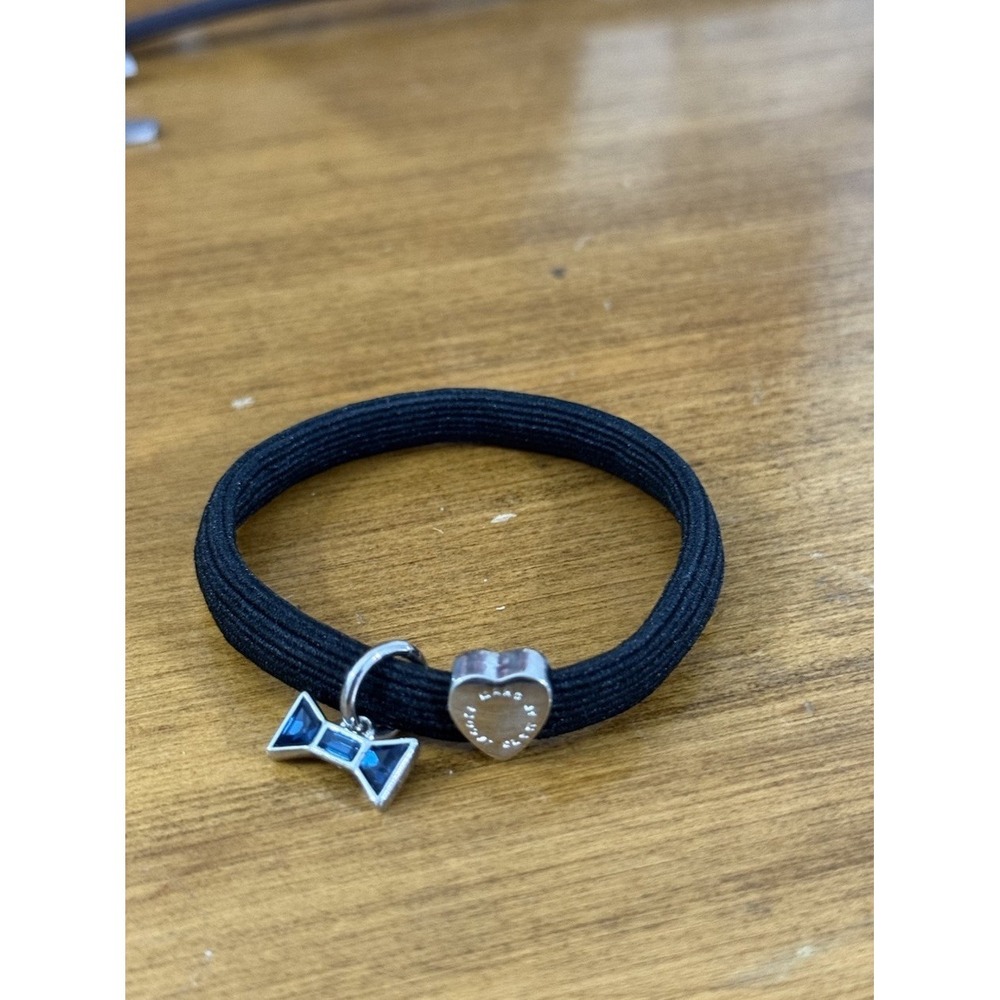 Marc By Marc Jacobs Bracelet Blue Elastic Cord Friendship Bolt Charm Stretch‎